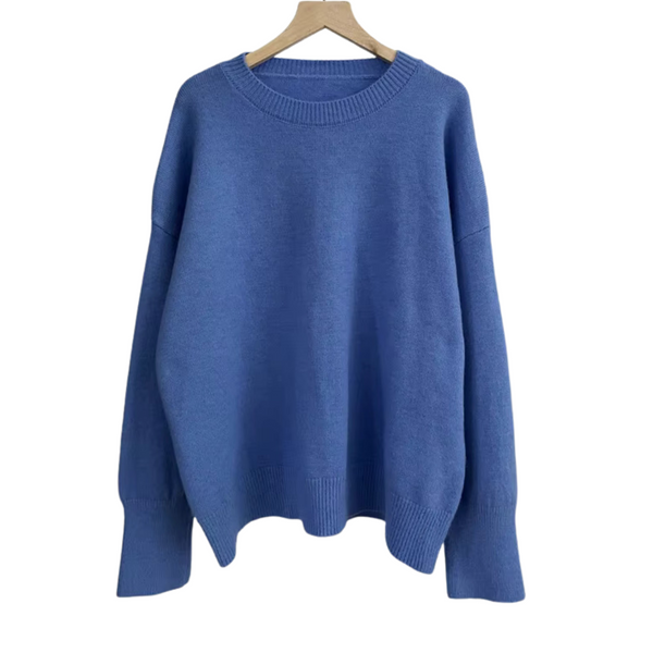 Pull tricoté oversize - jumper tendance pour femmes