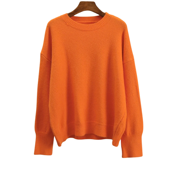 Pull tricoté oversize - jumper tendance pour femmes
