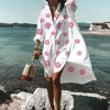 Robe chemise - élégante robe de plage ample pour femmes