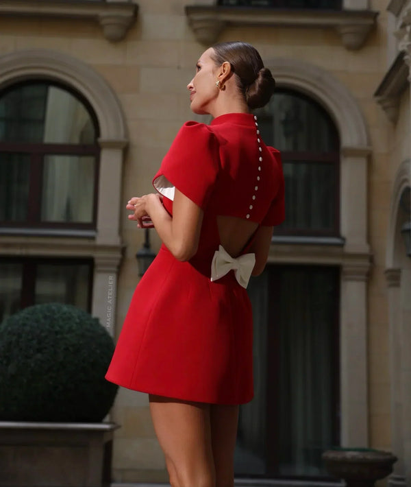 Robe chic - design ajusté tendance avec des manches distinctives