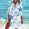 Robe de plage tie-dye pour femmes - couverture estivale vibrante