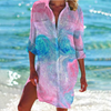 Robe de plage tie-dye pour femmes - couverture estivale vibrante