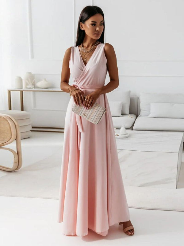 Robe maxi - élégante robe de soirée avec détail portefeuille