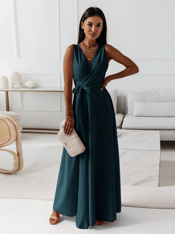 Robe maxi - élégante robe de soirée avec détail portefeuille