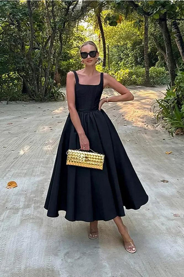 Robe maxi - élégante robe noire pour soirées
