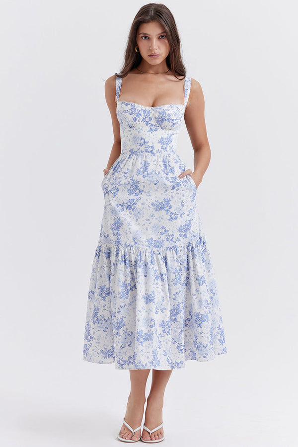 Robe midi florale - une élégante robe d'été pour toutes les occasions