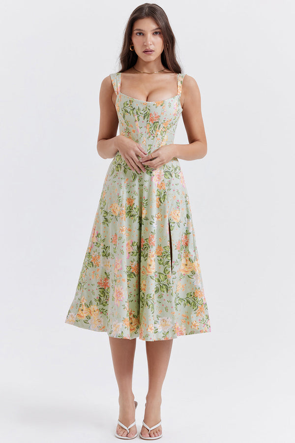 Robe midi florale - une élégante robe d'été pour toutes les occasions