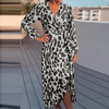 Robe midi imprimé animal - style chic élégant pour chaque occasion