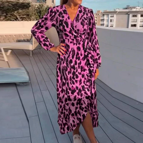Robe midi imprimé animal - style chic élégant pour chaque occasion