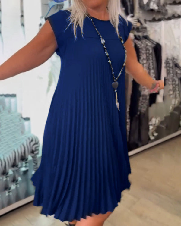 Robe plissée - tenue décontractée élégante pour dames