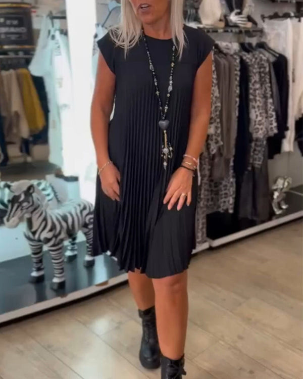 Robe plissée - tenue décontractée élégante pour dames