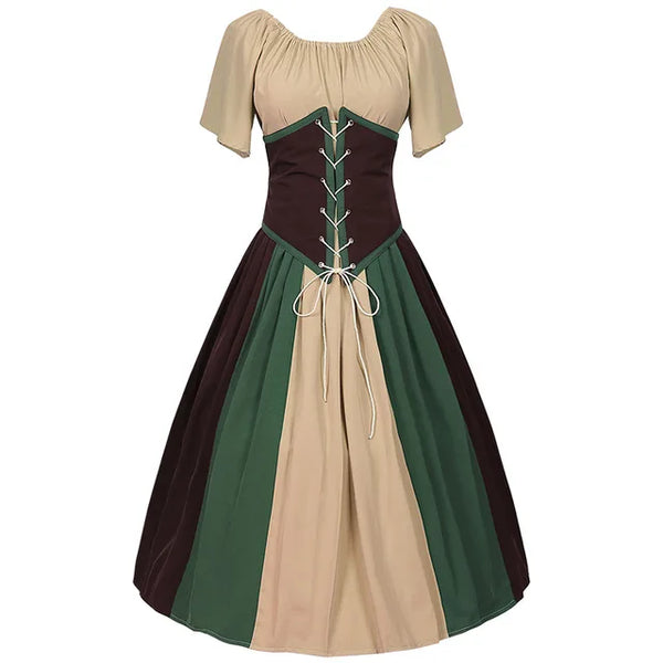 Robe renaissance - élégante longueur maxi médiévale pour femmes