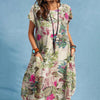 Robe tunique florale - tenue polyvalente pour femmes