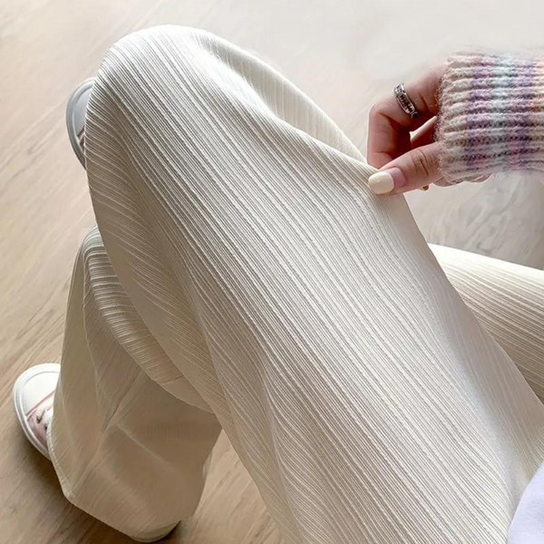 Pantalons larges pour femmes - tissu extensible doux pour des moments de détente quotidienne