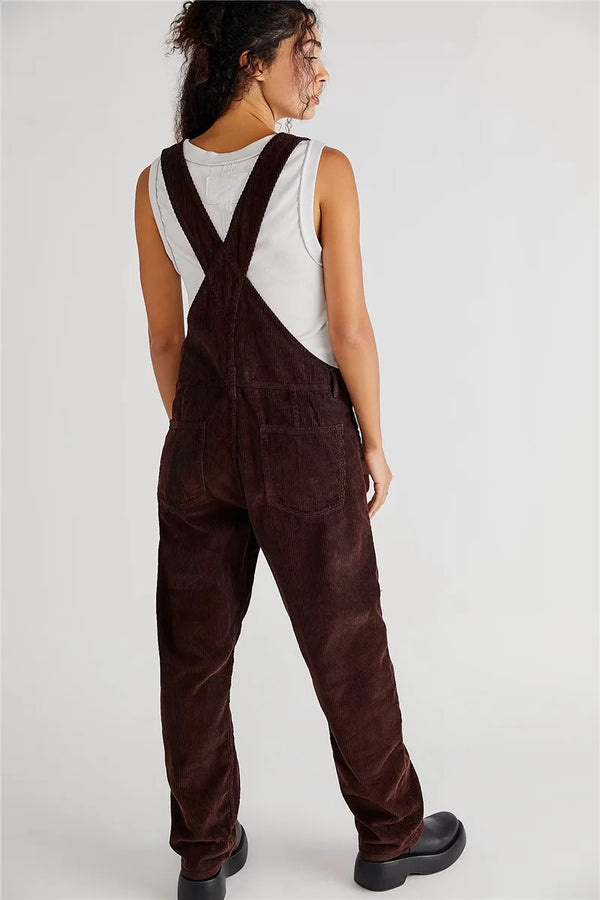 Salopette en velours côtelé - dungarees casual chic pour femmes
