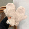 Set de gants en teddy fleece - chauds et douillets pour femmes