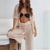 Ensemble crochet 2 pièces pour femmes - coupe décontractée et légère pour l'été - look chic plage et ville