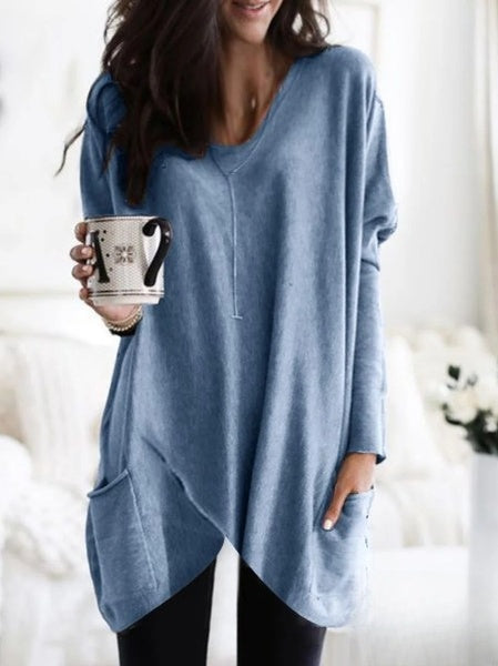 Sweat-shirt oversize relaxant pour femmes - pull tendance