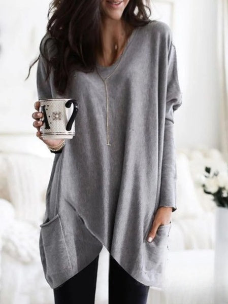 Sweat-shirt oversize relaxant pour femmes - pull tendance