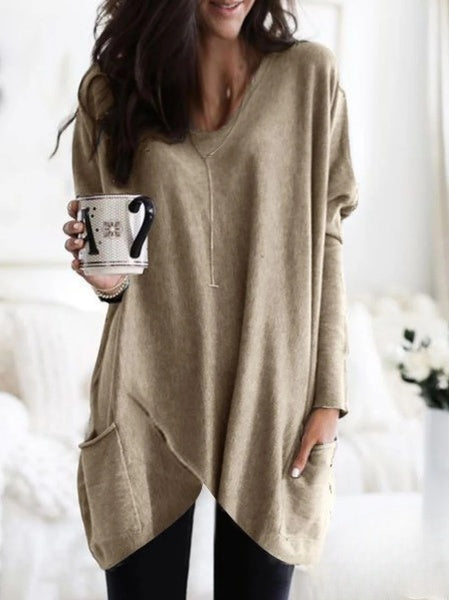 Sweat-shirt oversize relaxant pour femmes - pull tendance