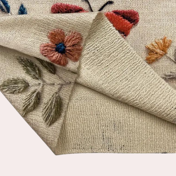 Sweatshirt brodé fleurs - pull tendance pour femmes avec abeilles et fleurs