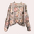 Sweatshirt brodé fleurs - pull tendance pour femmes avec abeilles et fleurs