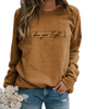 Sweatshirt oversize - 'éclaire ton chemin' pour femmes