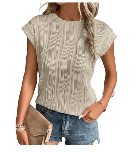 Top à plis chic - blouse élégante pour femmes