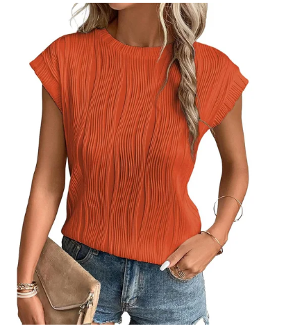 Top à plis chic - blouse élégante pour femmes