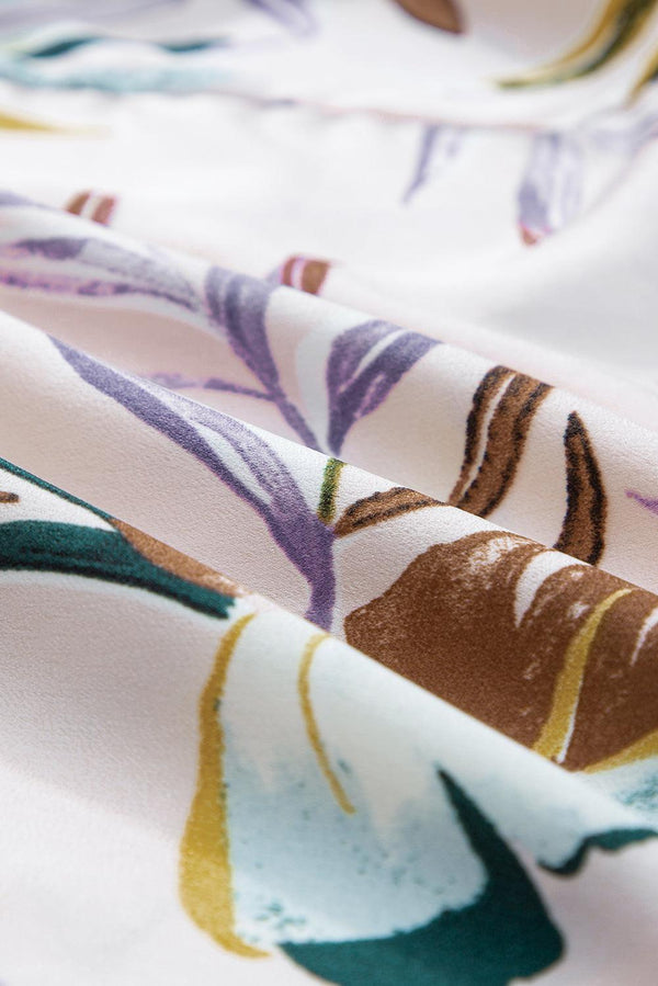 Robe midi - robe à bretelles spaghetti à imprimé floral multicolore