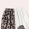 Pantalons de jogging femme imprimé léopard et bonhomme de neige - tenues décontractées amusantes pour la maison ou les sorties