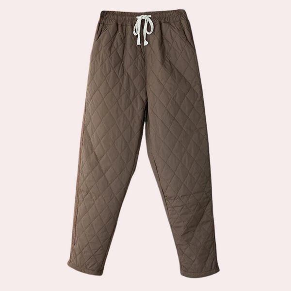 Pantalons de survêtement femme matelassés - trousers chauds et stylés pour les journées décontractées