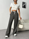 Pantalon jogging large pour femmes - tenue décontractée en tissu doux extensible, pour les journées relax