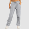 Jogging femme à jambes larges - trousers en mélange de coton doux pour des journées décontractées