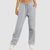 Jogging femme à jambes larges - trousers en mélange de coton doux pour des journées décontractées