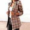 Blazer en tweed pour femme - veste de bureau élégante avec manches longues