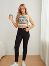 Jean skinny noir - pantalon en denim taille haute pour femmes