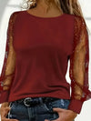 Blouse à manches transparentes pour femme - haut léger et décontracté