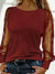 Blouse à manches transparentes pour femme - haut léger et décontracté