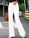Jeans blancs évasés - pantalon denim chic pour femmes