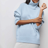 Pull turtleneck surdimensionné pour femmes en tricot premium - pour un layering décontracté en automne et hiver