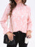 Blouse femme à manches longues avec col récupéré - élégante pour le bureau et toutes occasions
