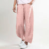 Pantalons amples pour femmes - lin doux pour un look décontracté
