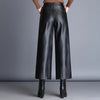 Pantalons en cuir pour femmes, coupe large, style chic et décontracté - pantalon en simili cuir tendance pour le quotidien