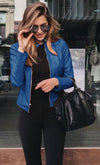 Veste en cuir de motard - manteau féminin au style audacieux