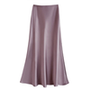 Jupe maxi en satin pour femme - design élégant en a