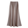 Jupe maxi en satin pour femme - design élégant en a