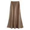 Jupe maxi en satin pour femme - design élégant en a