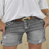 Shorts en denim déchirés pour femmes - shorts taille haute tendance