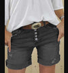 Shorts en denim déchirés pour femmes - shorts taille haute tendance